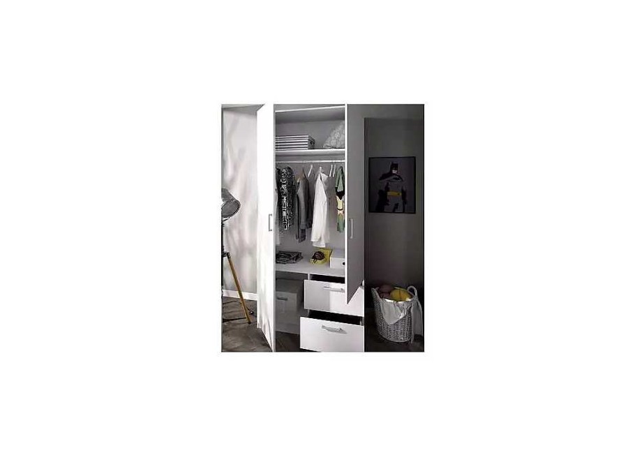 Muebles RIMOBEL Armarios Dormitorio | Armario 2 Ptas+2 Caj Blanco Maxikoan