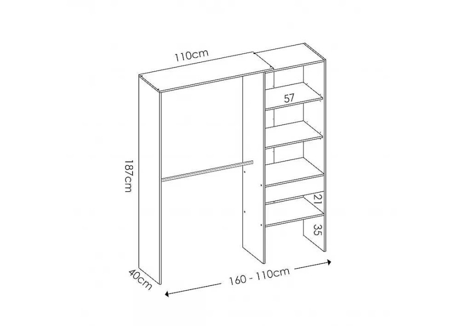 Muebles RIMOBEL Armarios Dormitorio | Vestidor Armario Con Caj N Dual