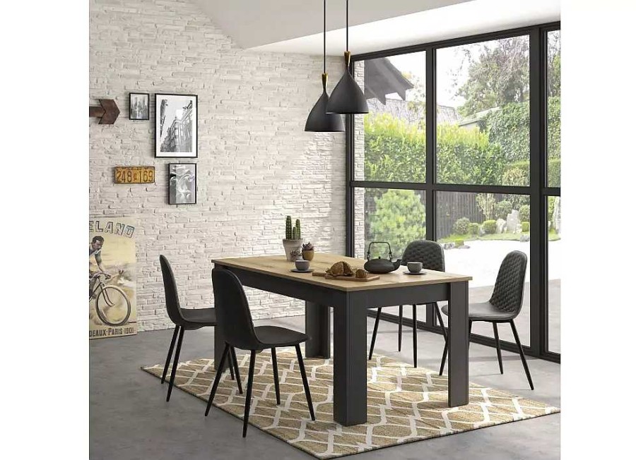 Muebles GAUTIER Mesas De Comedor | Mesa De Comedor Extensible Industrial Ferro