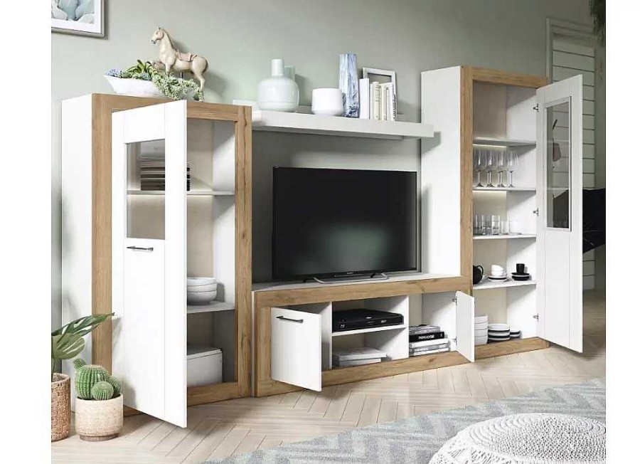 Muebles FABRIKIT Muebles Librer A | Mueble Para Sal N Devon