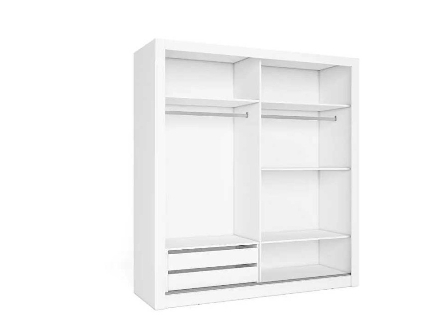 Muebles FABRIKIT Armarios Dormitorio | Armario Correderas Moldurado Grecia Blanco