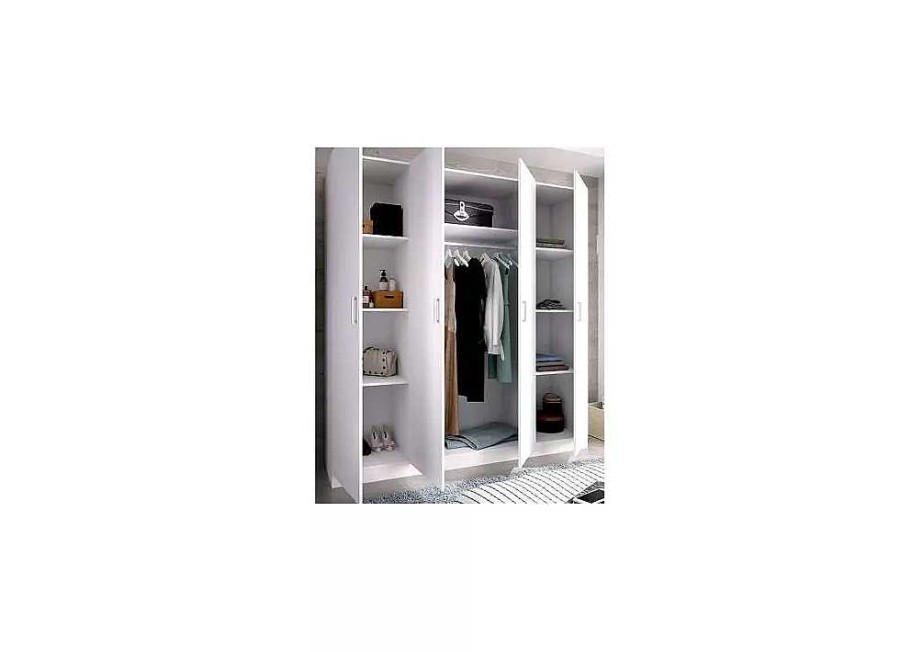 Muebles RIMOBEL Armarios Dormitorio | Armario 4 Puertas Blanco Maxikoan