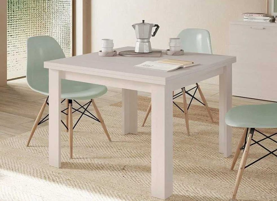 Muebles RAMIS Colecciones De Sal N | Mesa De Comedor Extensible Libro Atlantis Polar