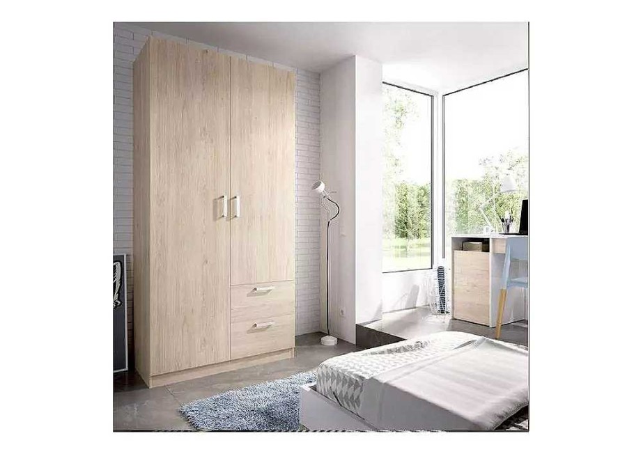 Muebles RIMOBEL Armarios Dormitorio | Armario 2 Ptas+2 Caj Natural Maxikoan