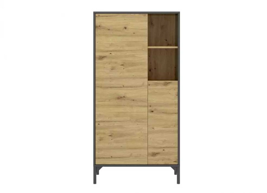 Muebles RIMOBEL Muebles Tv | Aparador Vertical Con Puertas Batientes Y Huecos Kal