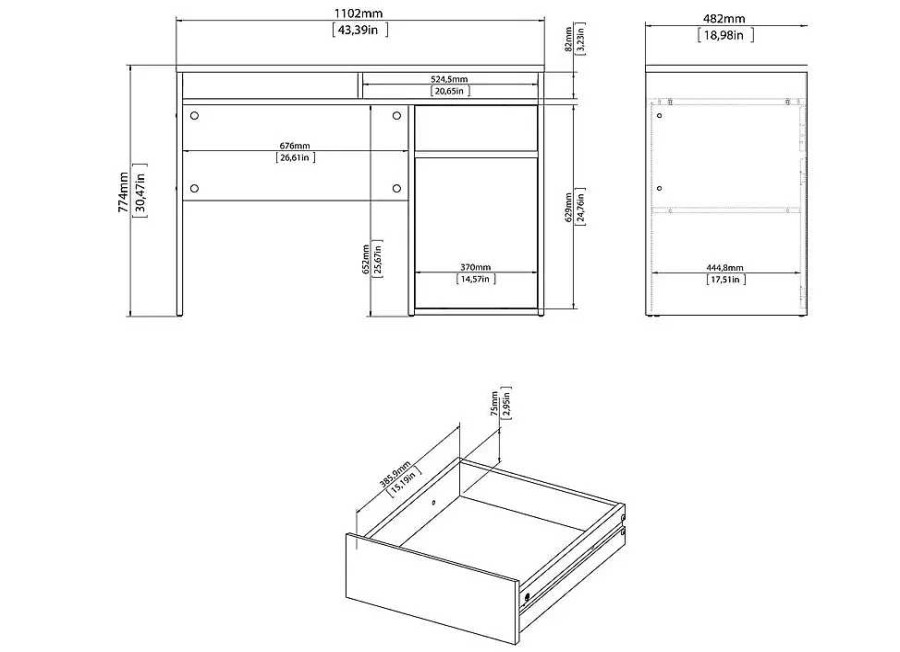 Muebles TVILUM Escritorios | Mesa Estudio Talum