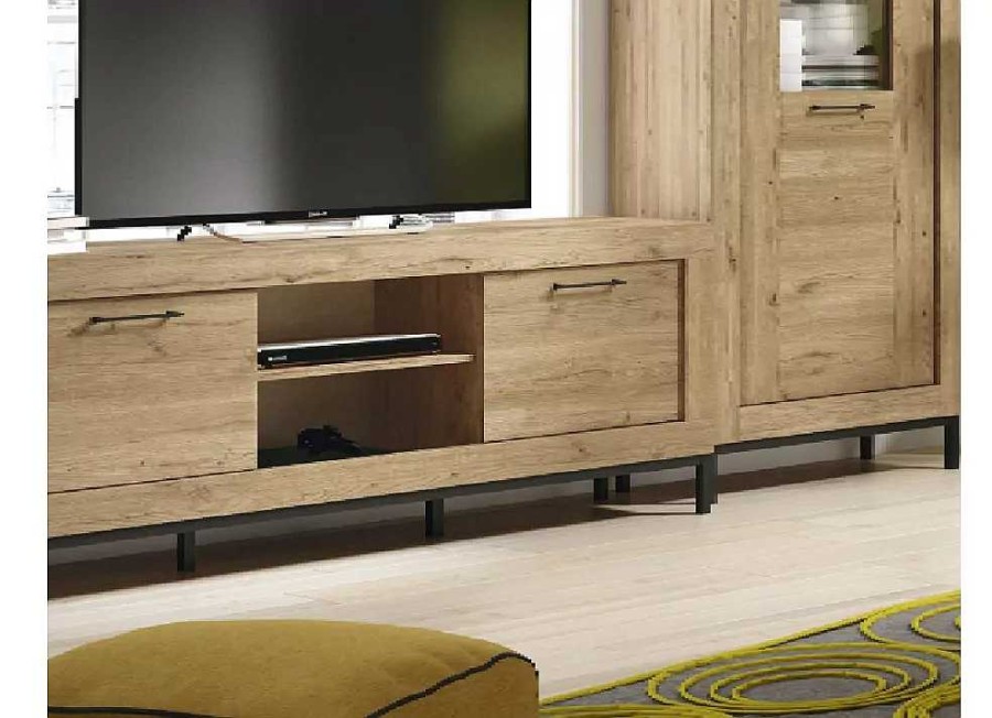 Muebles FABRIKIT Muebles Librer A | Mueble Para Sal N Color Madera Hallby