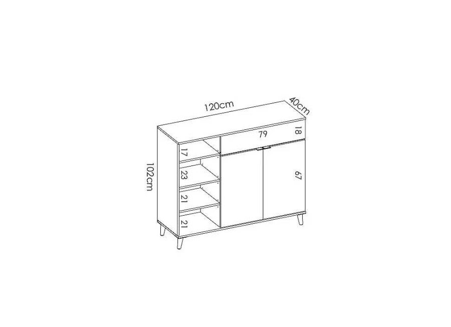 Muebles RIMOBEL Muebles Multiusos | Aparador Grande Kowi