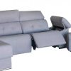 Muebles MAISSOFA Chaise Longue | Sof Chaise Longue Relax Electrico Max Gris Bali 26