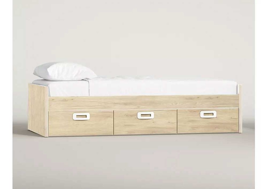 Muebles FABRIKIT Compactos Y Camas Nido | Cama Nido Con 3 Cajones Y Guias Metalicas Cleo Cleo Sahara