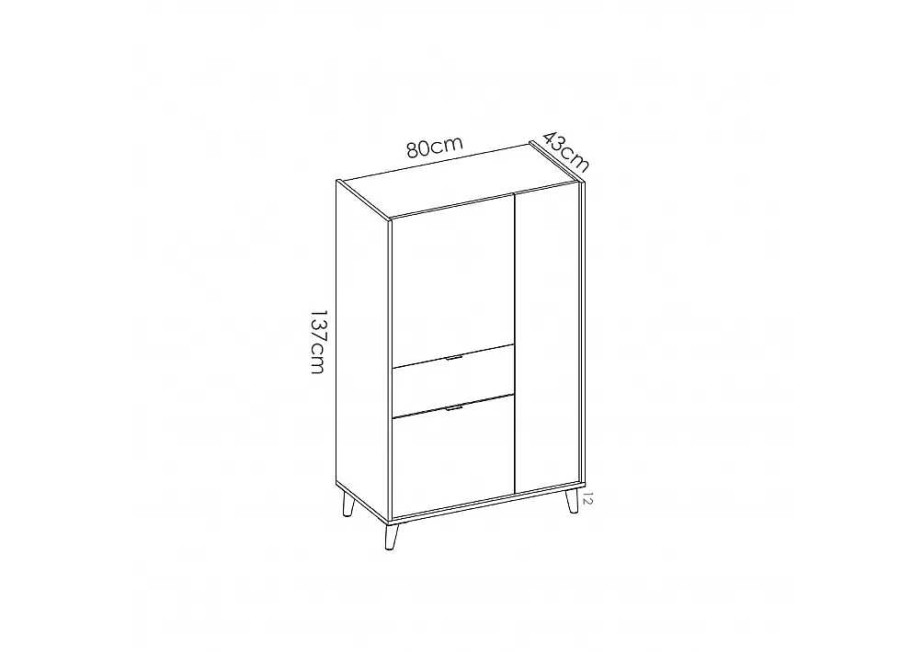 Muebles RIMOBEL Aparadores | Aparador Vertical Ovan