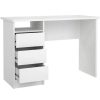 Muebles TVILUM Escritorios | Mesa Estudio 3 Cajones Sagitario Blanco