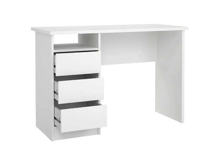 Muebles TVILUM Escritorios | Mesa Estudio 3 Cajones Sagitario Blanco