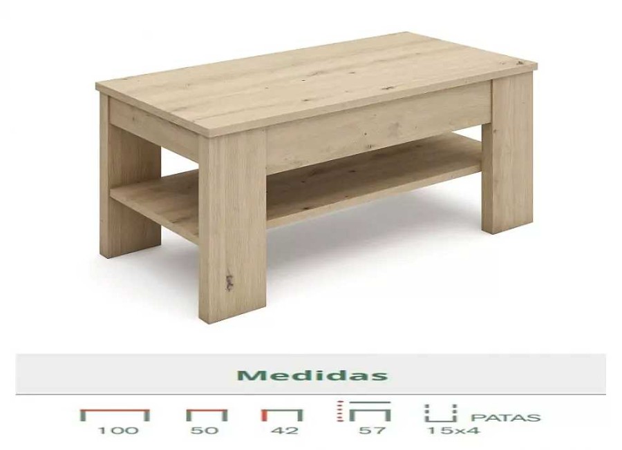 Muebles AUXILIARES PINALD Mesas De Centro | Mesa De Centro Elevable Gandia