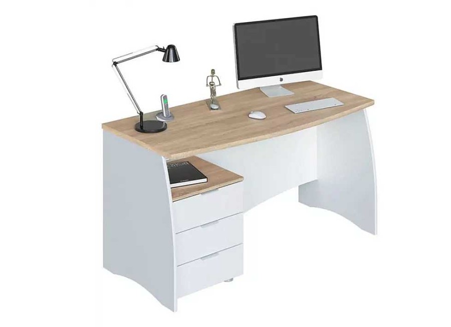 Muebles FORES Escritorios | Mesa Estudio Cajones Restil