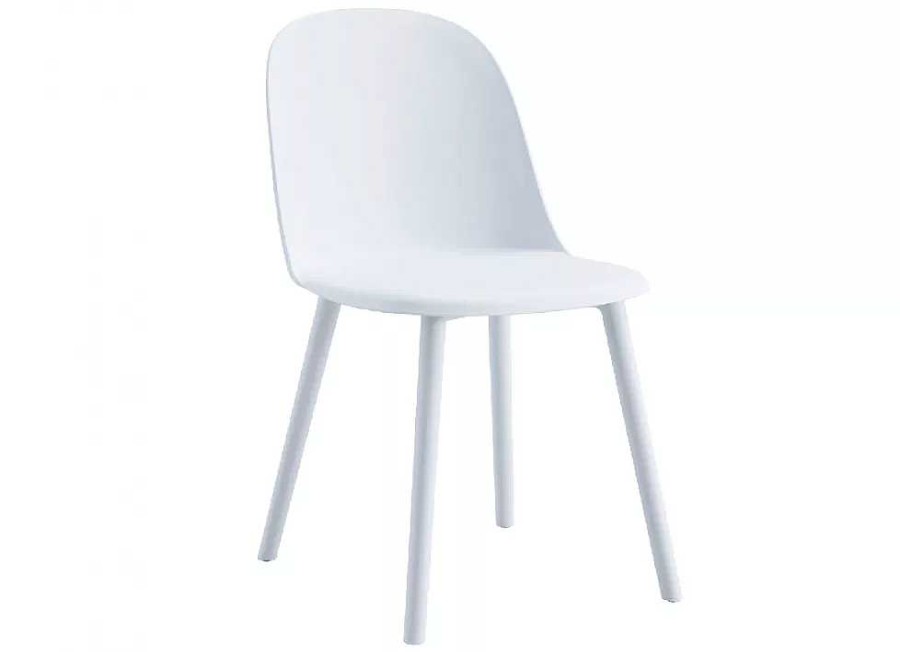 Muebles ADEC Sillas De Comedor | Silla Comedor N Rdica Estela Blanco Estela