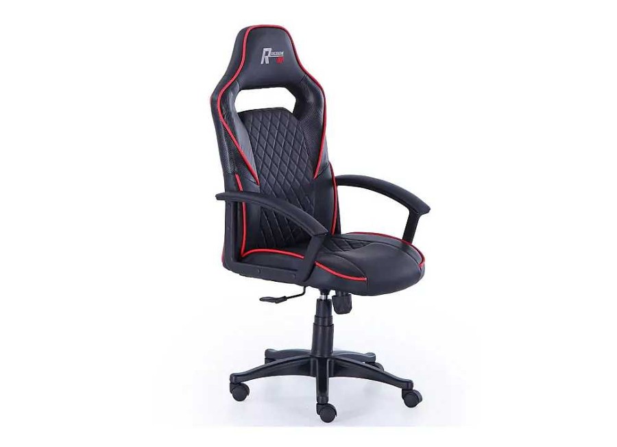 Muebles ADEC Sillones Gamer | Sill N Gamer Giratorio Room Room Negro Cromo