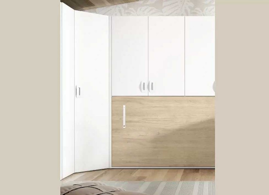 Muebles FABRIKIT Armarios Dormitorio | Armarios De 2 Puertas Rinc N Cleo Cleo Blanco