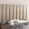 Muebles TAP CARRASCO Cabeceros De Cama | Cabecero Costura Vertical Tamy Express Terciopelo Beige