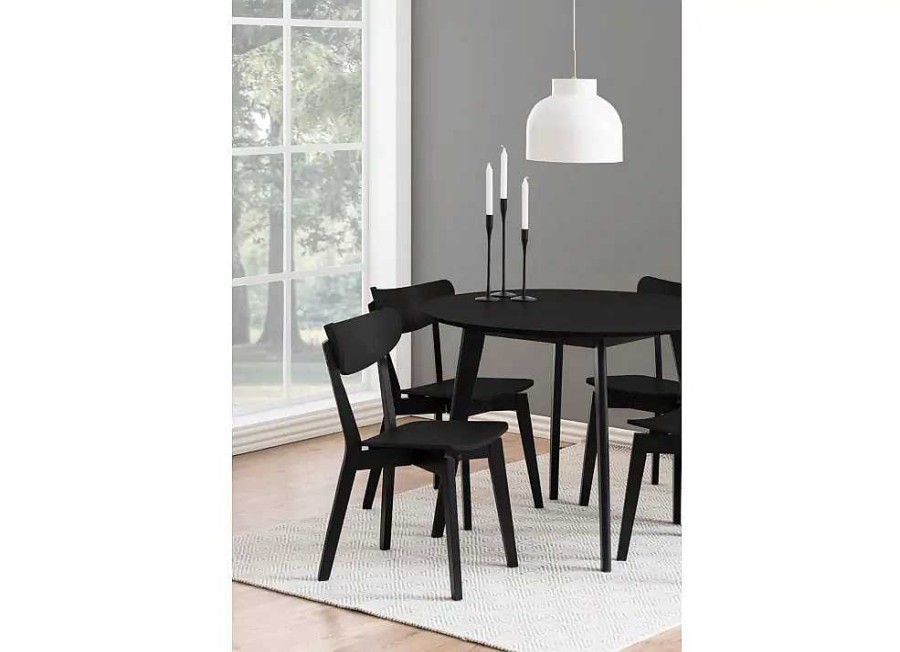 Muebles ACTONA Sillas De Comedor | Silla Comedor Retro Negro