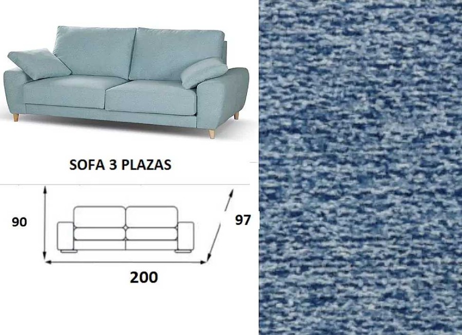 Muebles MAISSOFA Sof S De 3 Plazas | Sof 3 Plazas N Rdico Desenfundable Orio Vega 17 Marengo