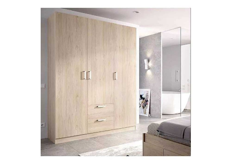 Muebles RIMOBEL Armarios Dormitorio | Armario 3 Ptas+2 Caj Natural Maxikoan