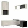 Muebles RIMOBEL Muebles Librer A | Mueble De Rinc N Para Sal N Lexa Gris/Grafito