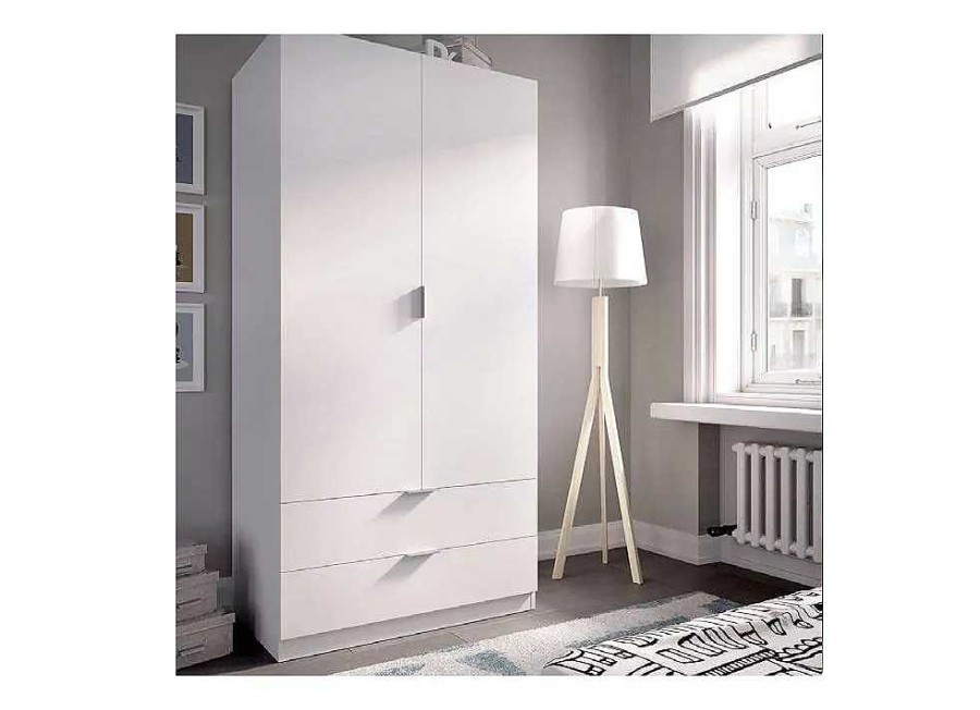 Muebles RIMOBEL Armarios Dormitorio | Armario 2 Ptas+2 Caj Blanco Koan