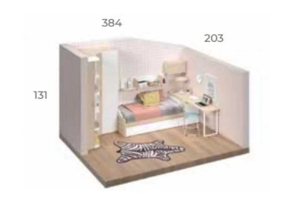 Muebles GLICERIO CHAVES Compactos Y Camas Nido | Dormitorio Nido Bajo Cajones Con Gu As Corban Plus Ambar Y Blanco