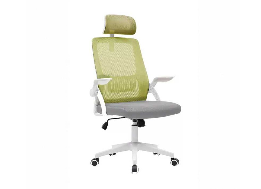 Muebles ZENIT Sillas De Escritorio | Silla De Estudio Con Brazos Abatibles Sintra Sintra Verde