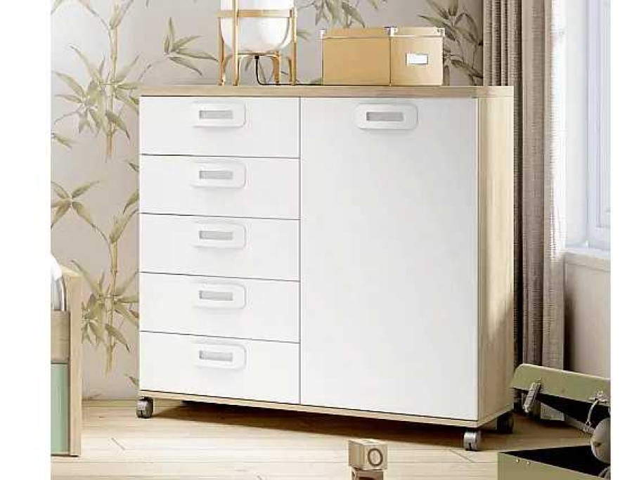 Muebles FABRIKIT C Modas Juveniles | Comoda Con Ruedas Cleo