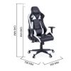 Muebles ADEC Sillones Gamer | Sill N Gamer Giratorio Y Reclinable Neo Driver Neo Negro Y Blanco