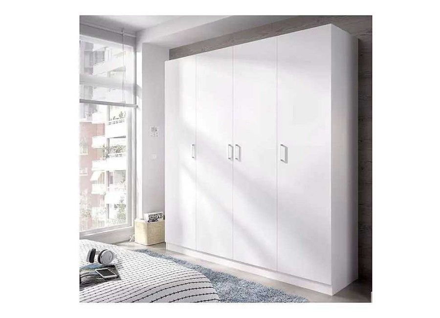 Muebles RIMOBEL Armarios Dormitorio | Armario 4 Puertas Blanco Maxikoan