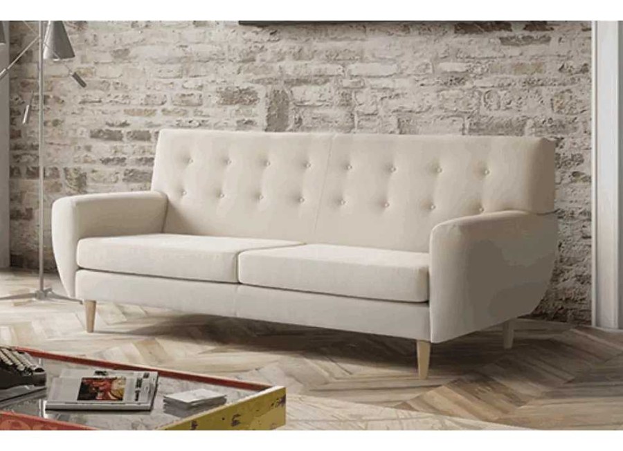 Muebles TAP CARRASCO Sof S De 3 Plazas | Sofa Tres Plazas Con Botones Brooklyn