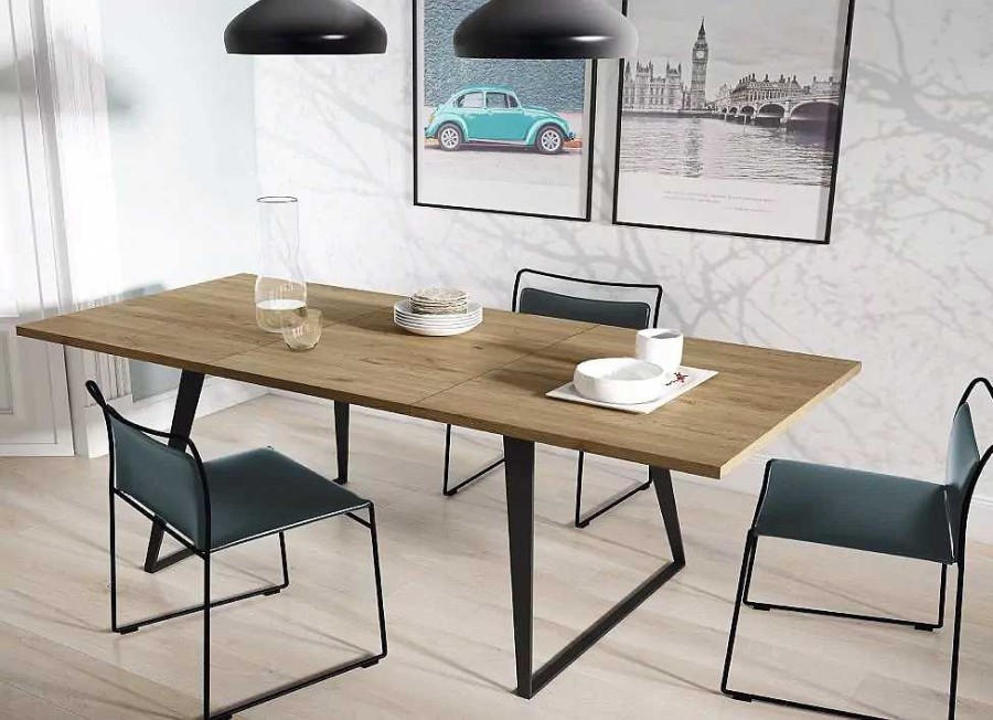 Muebles FABRIKIT Colecciones De Sal N | Mesa De Comedor Apertura Sincro England Naturale