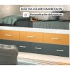 Muebles GLICERIO CHAVES Compactos Y Camas Nido | Cama Compacto De 90 105 Con 3 Contenedores Y 2 Cajones Corban Plus Corban Blanco