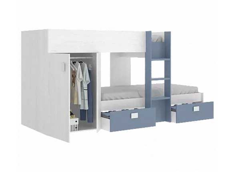 Muebles RIMOBEL Literas | Litera Tren Duos Azul