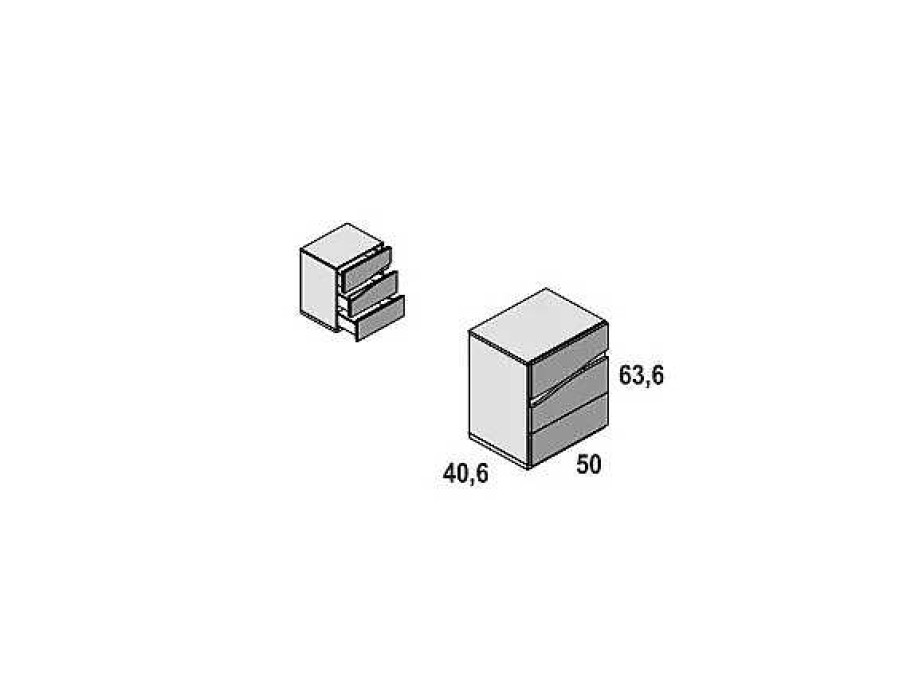 Muebles FABRIKIT C Modas | Comoda 4 Cajones Con Guias Mount 2